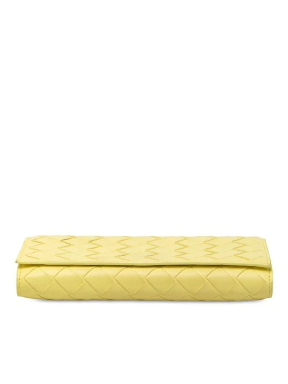 Bottega Veneta Intrecciato Wallet Yellow Leather